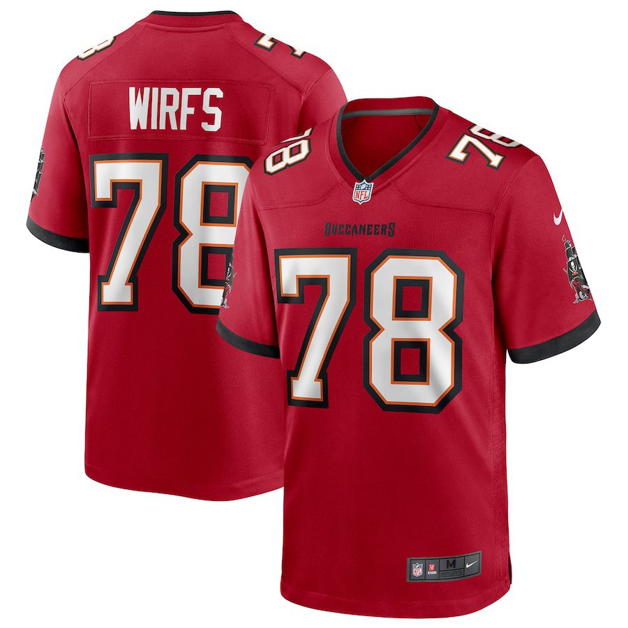 Men Tampa Bay Buccaneers #78 Tristan Wirfs Nike Red Player Game NFL Jersey->tampa bay buccaneers->NFL Jersey